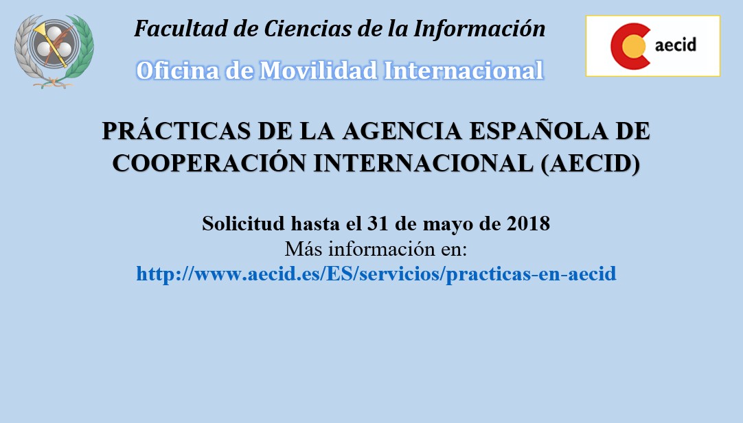 Ya está abierta la convocatoria de Prácticas de la Agencia Española de Cooperación Internacional (AECID)