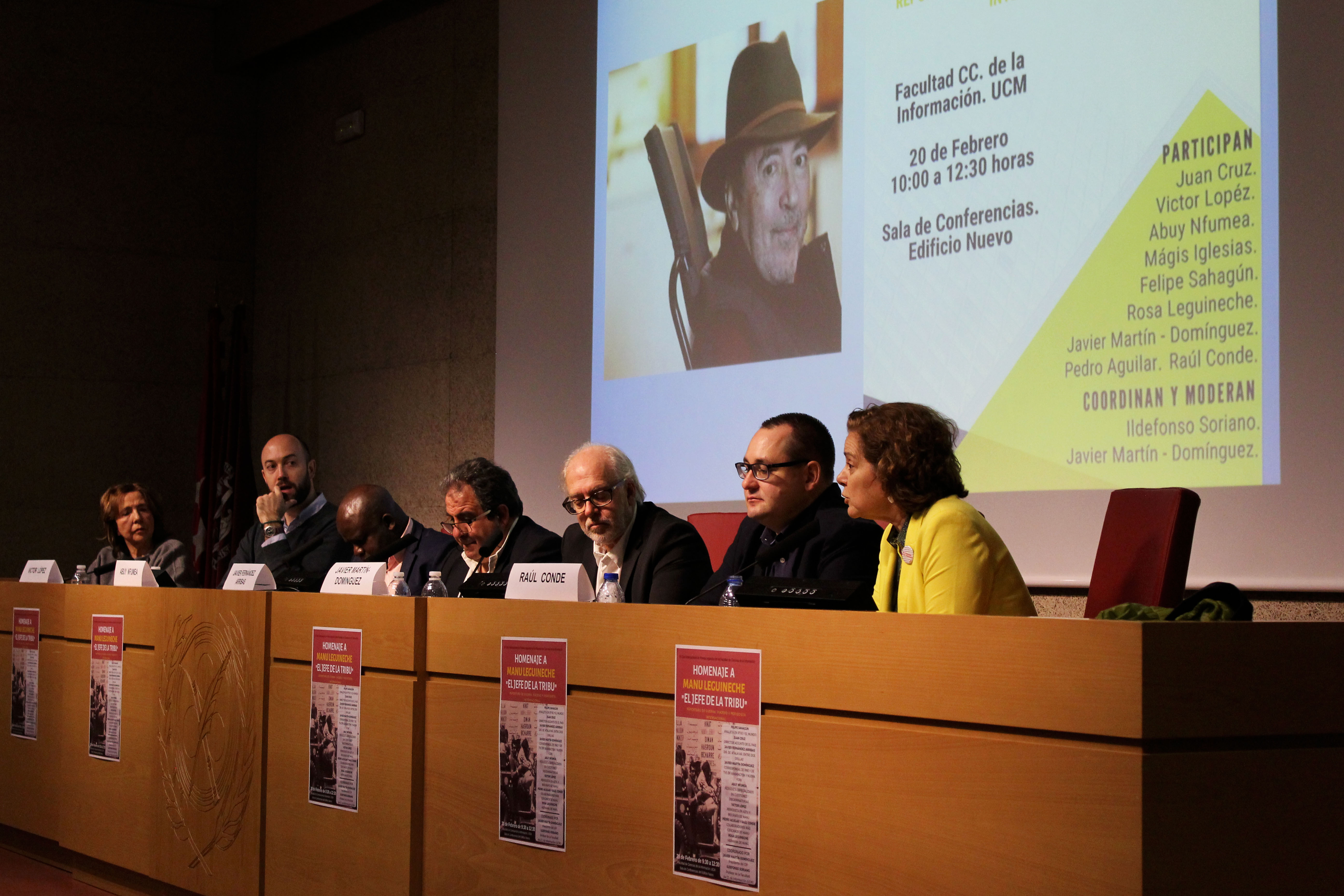 El Club Internacional de la Prensa y la Facultad homenajean a Manu Leguineche