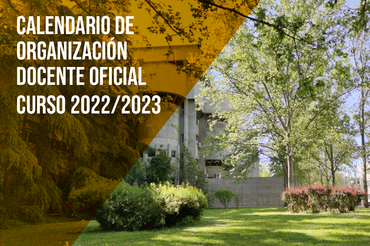 Calendario de Organización Docente Oficial Curso 2022-2023