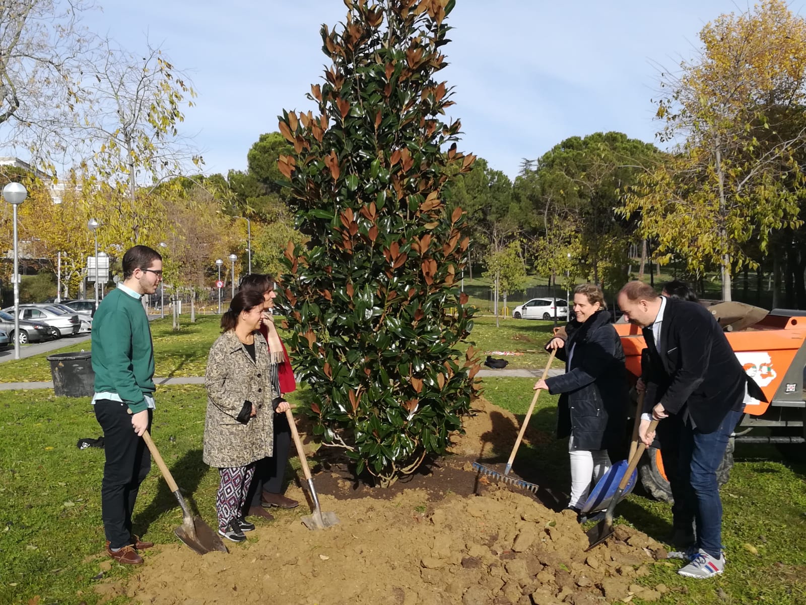 Un magnolio y tres madroños, nuevas incorporaciones al patrimonio verde de nuestra Facultad - 1