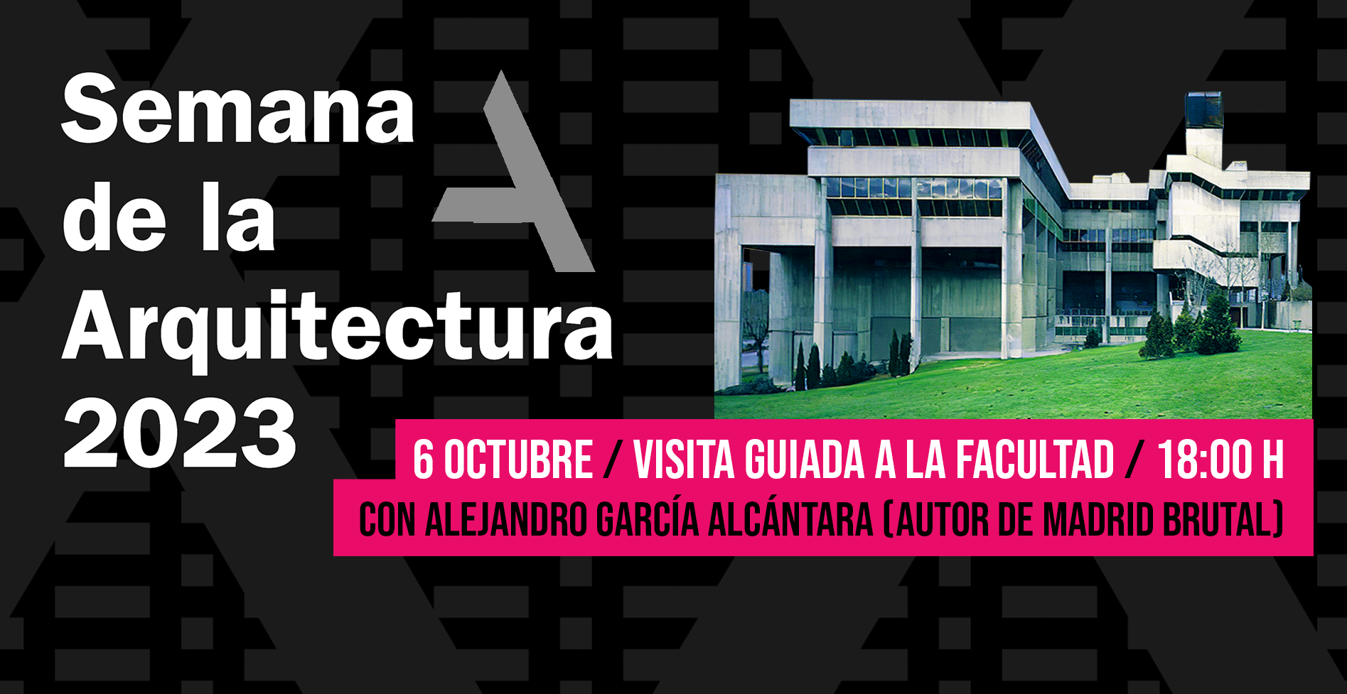 Visita guiada por la Facultad el pasado viernes 6 de octubre, por la #SemanaArquitectura2023
