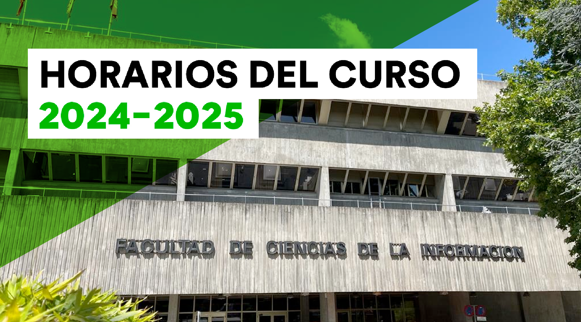 Horarios del curso 2024-2025