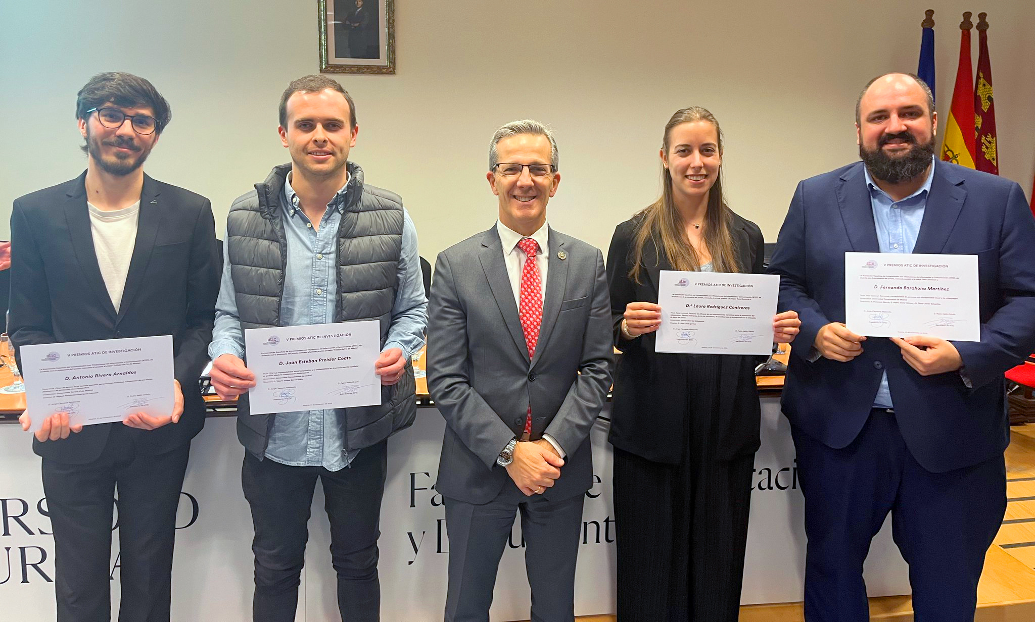 Dos estudiantes de la Facultad galardonados en los premios ATIC