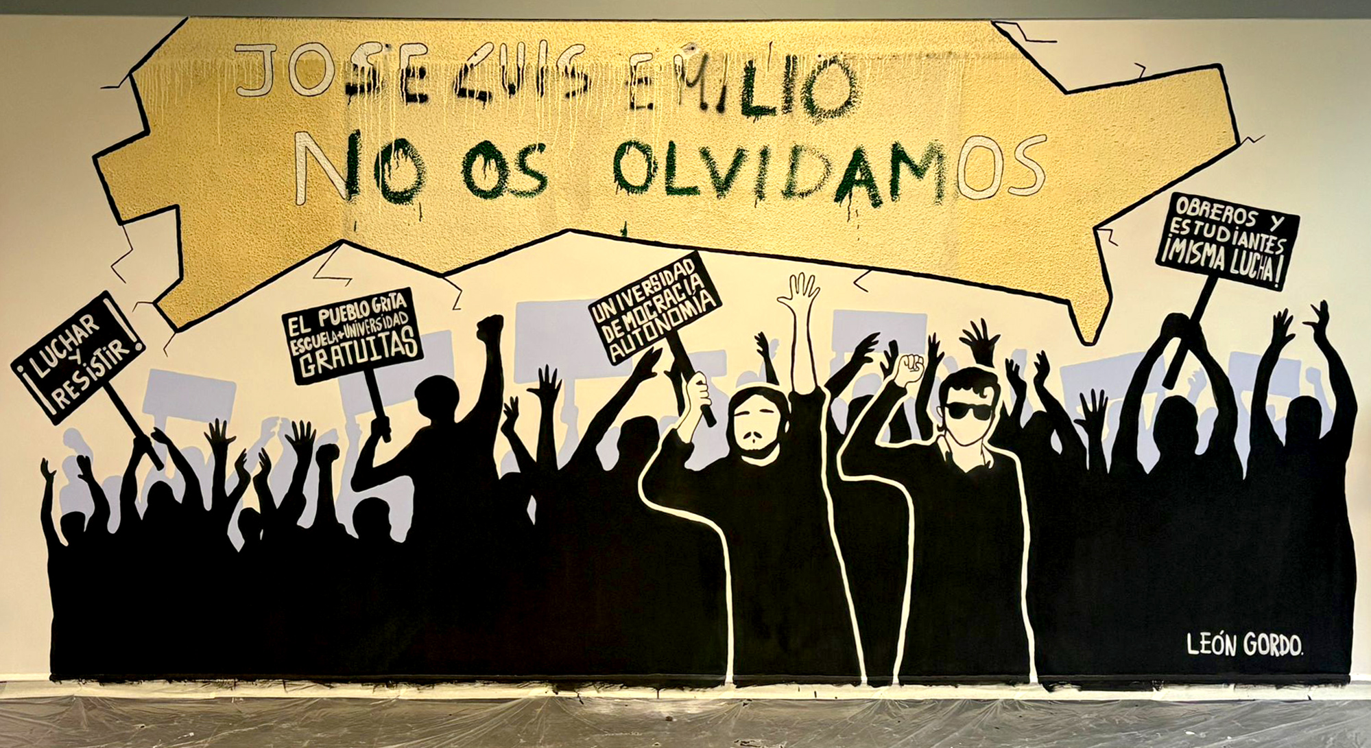 Un nuevo mural rendirá homenaje a dos estudiantes víctimas en las manifestaciones de 1979