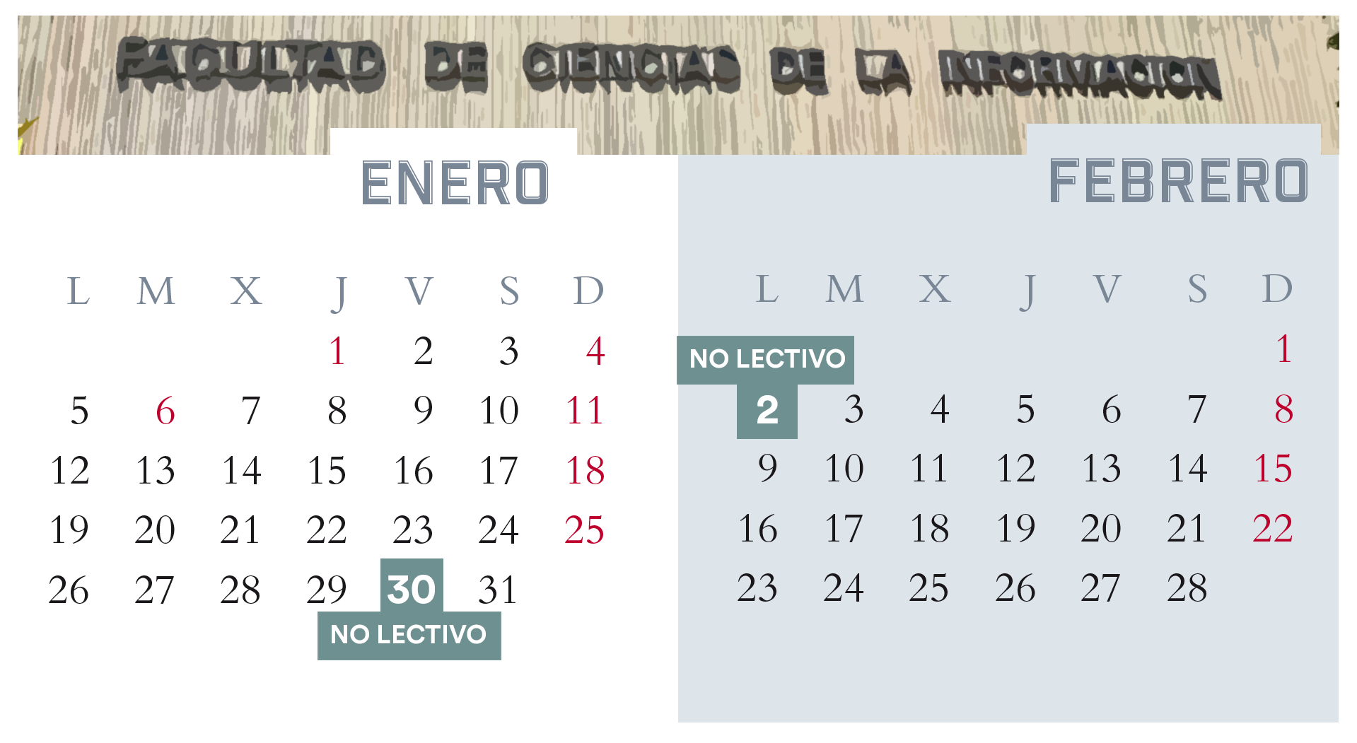 La Facultad permanecerá cerrada el viernes y el lunes