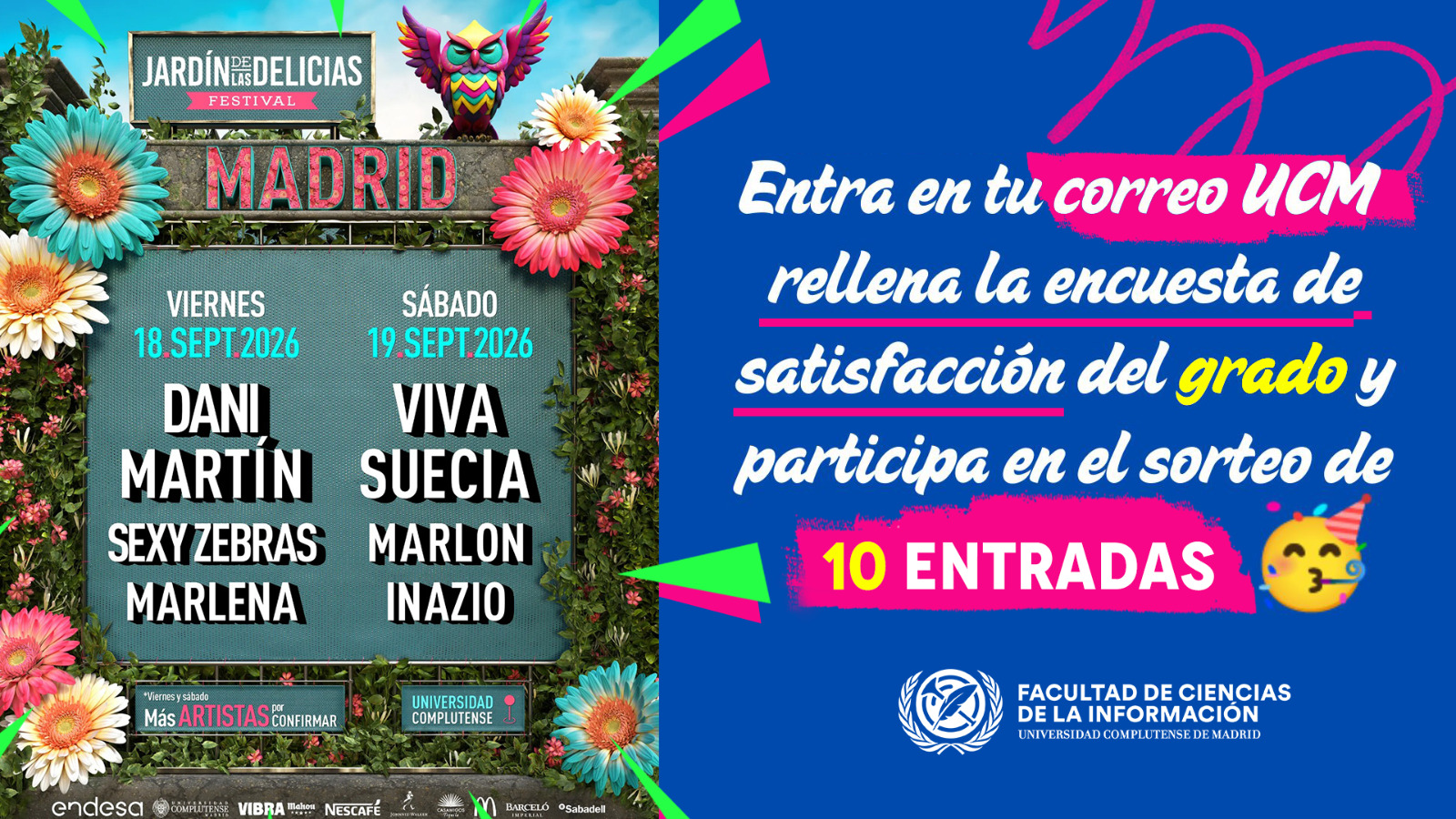 Rellena la encuesta de satisfacción de Grado y participa en el sorteo de 50 camisetas