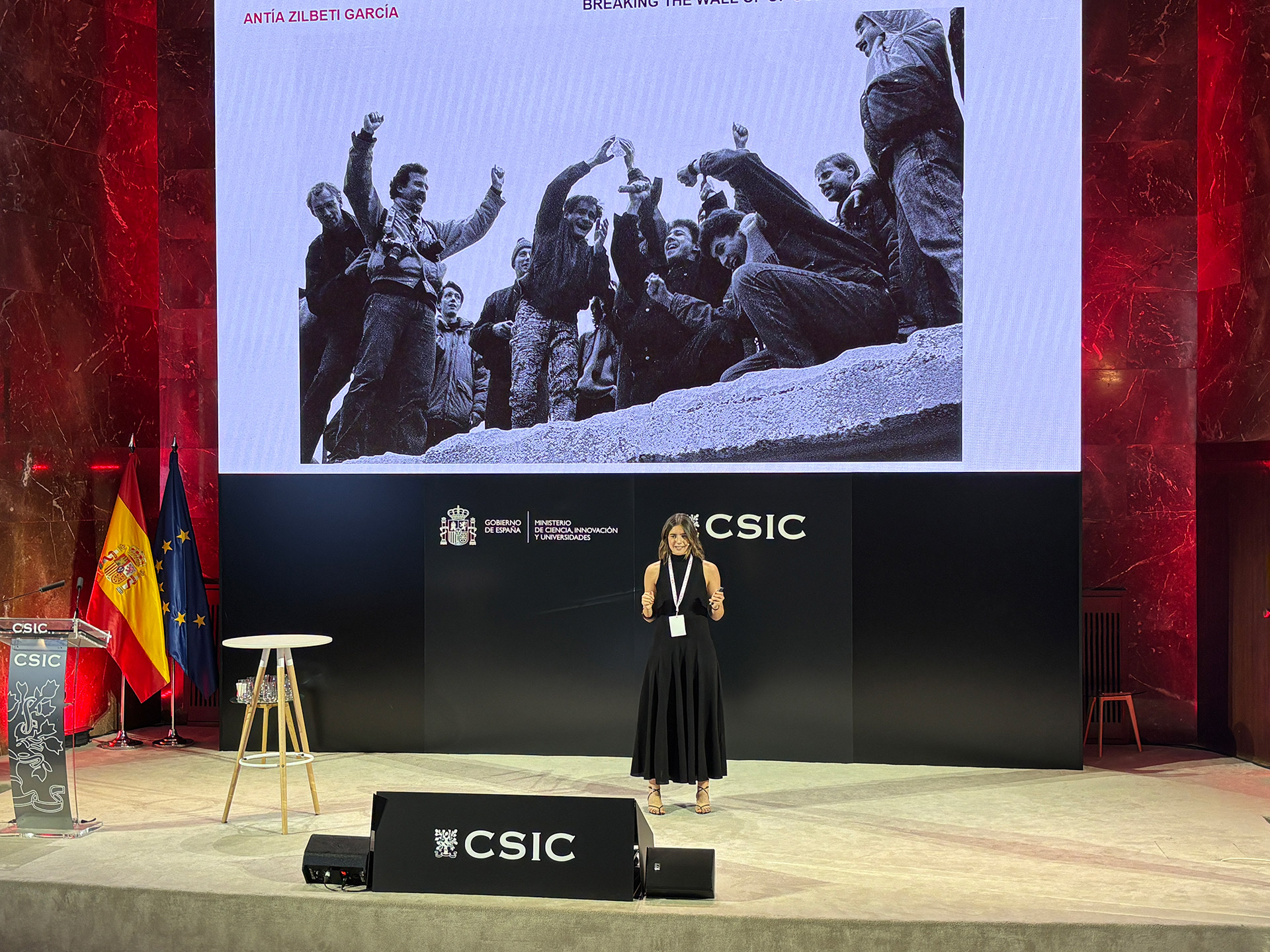 Antía Zilbeti García gana Falling Walls Lab Madrid 2026