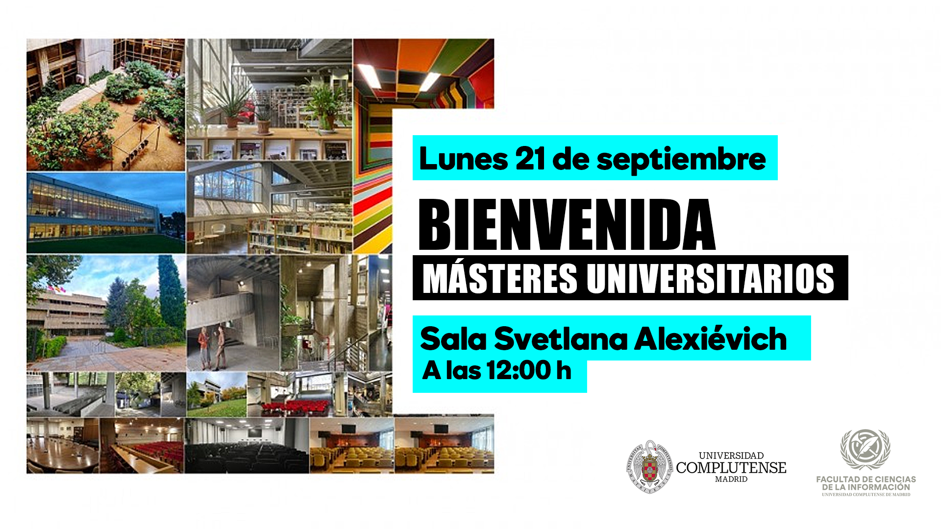 Bienvenida estudiantes Másteres Universitarios 2026/2027